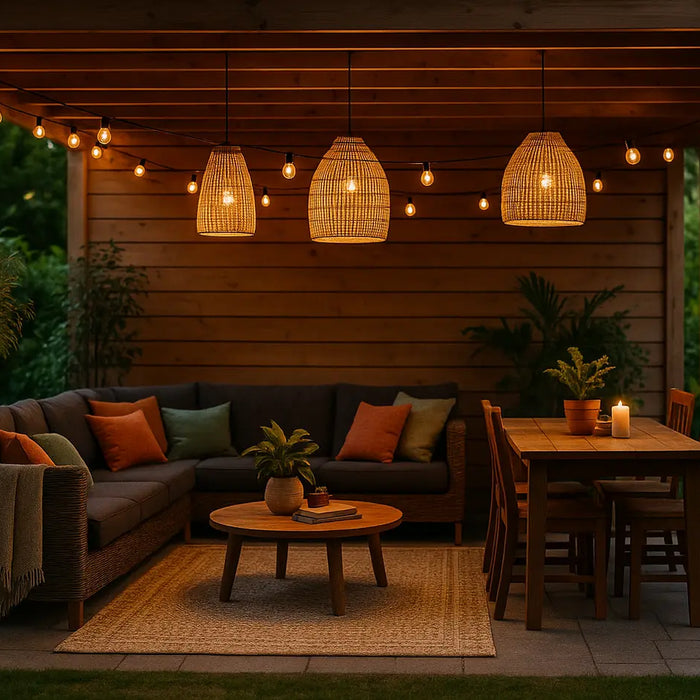 gezellig ingerichte overkapping