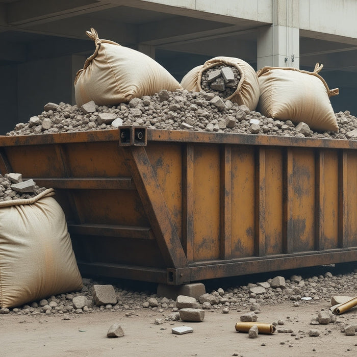 grofvuil container verbouwing