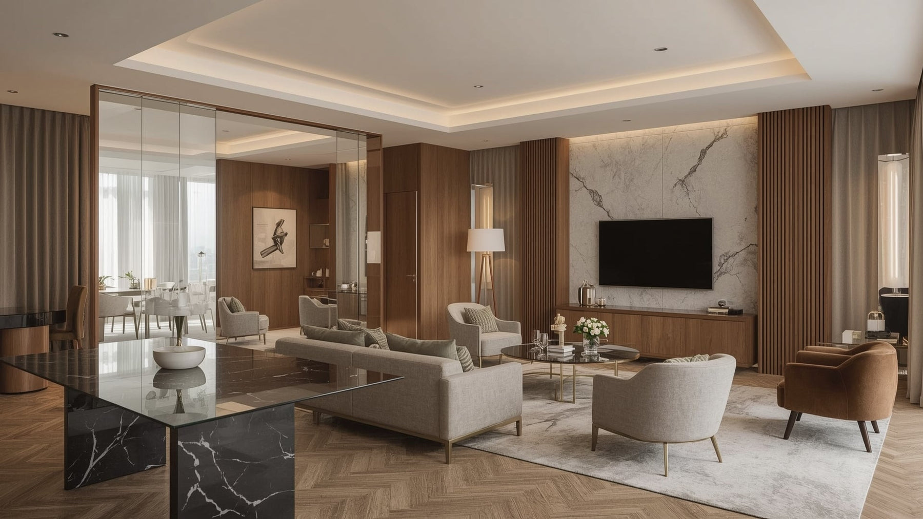 Hotel chique woonkamer: 12 luxe ideeën, kleuren & stylingtips
