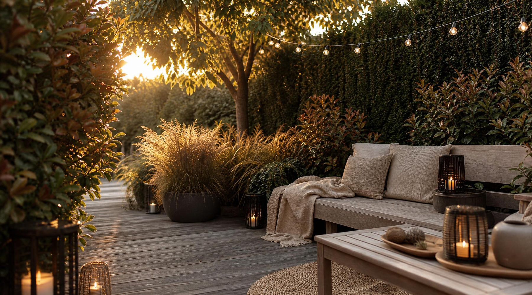 hygge tuin wintergroene haagplanten