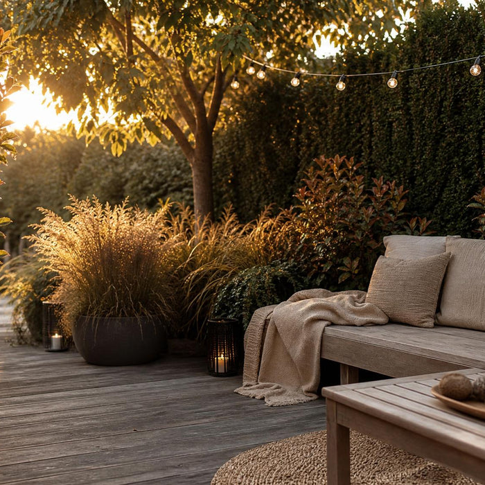 hygge tuin wintergroene haagplanten