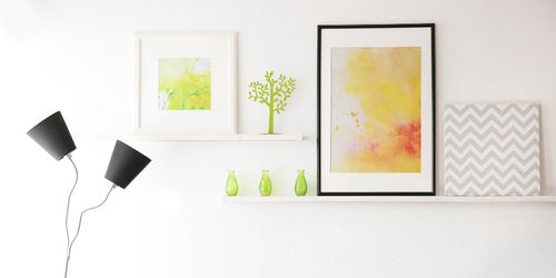 ideeën wanddecoratie woonkamer