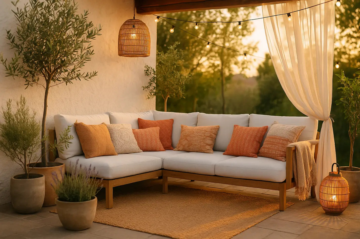 ingerichte ibiza veranda