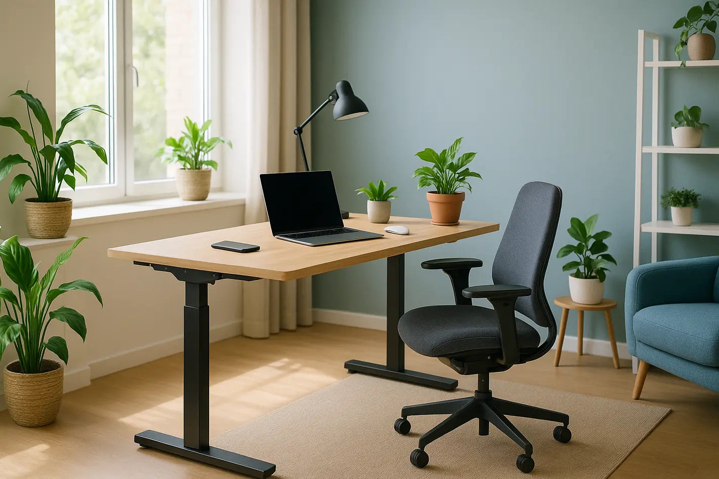 ingerichte kantoor werkplek