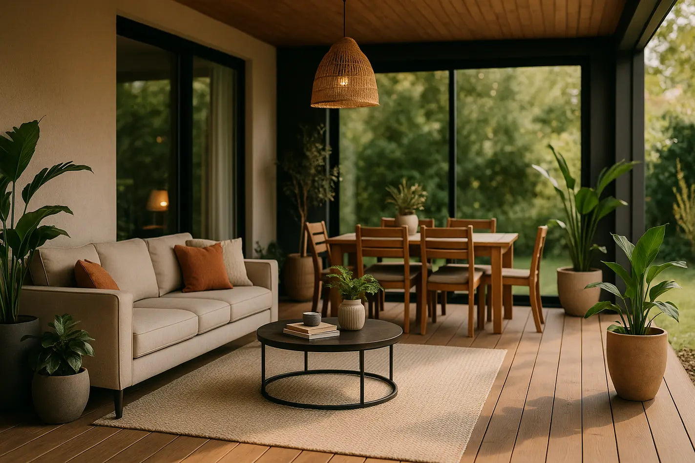 ingerichte veranda