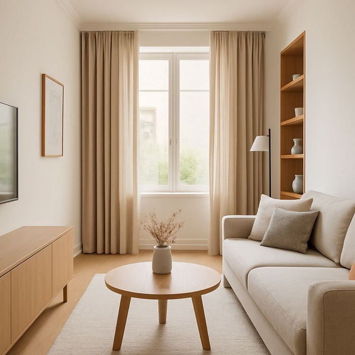 inrichting smalle woonkamer