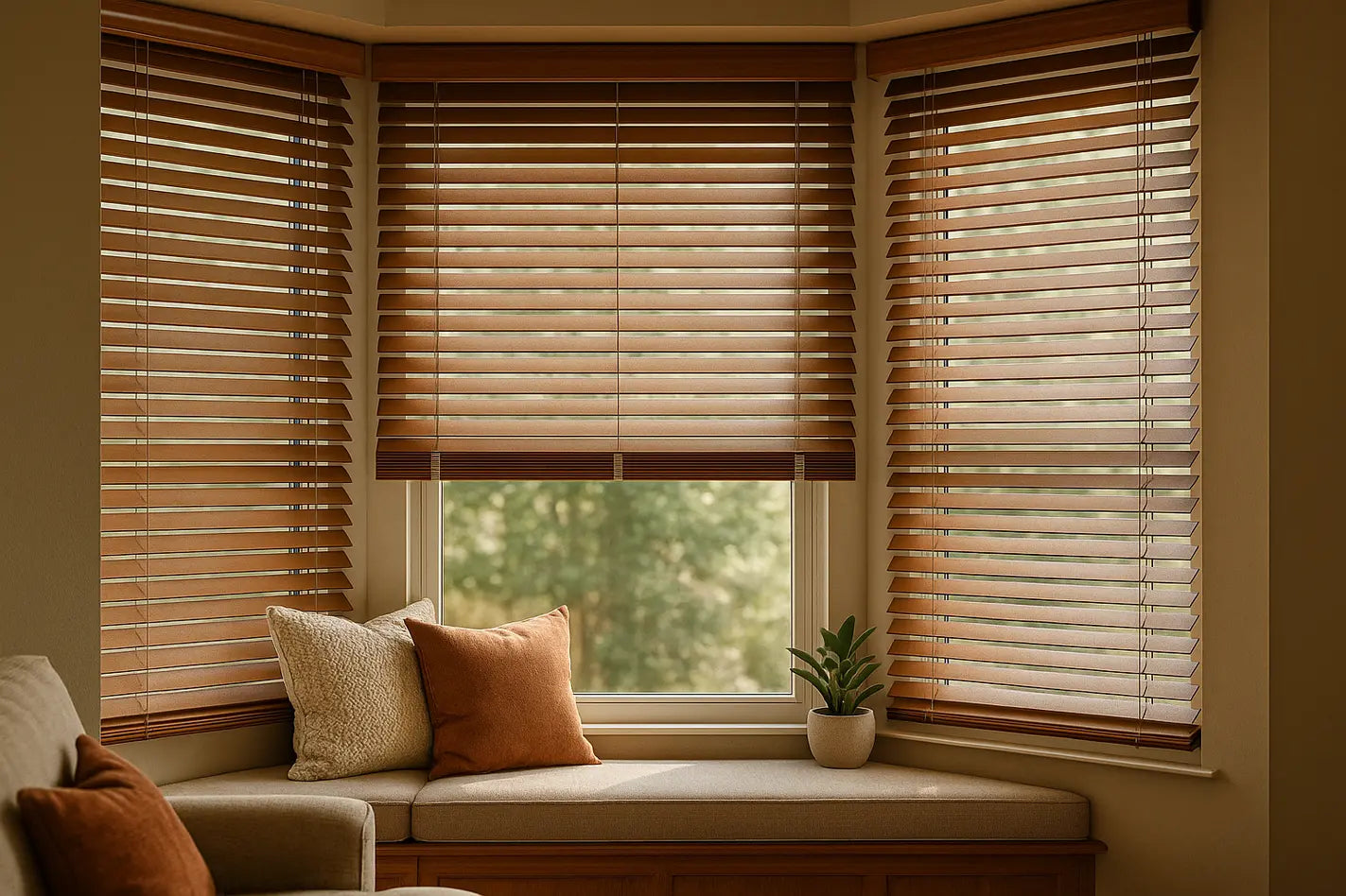 jaloezieen in een erker