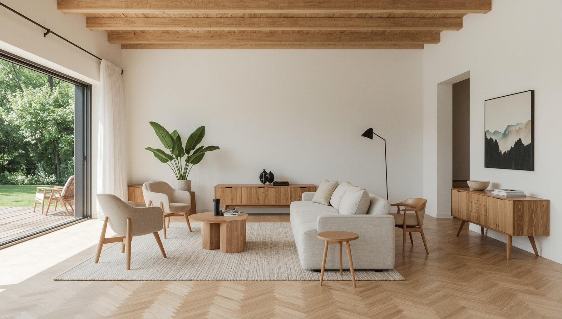 Japandi stijl woonkamer: rust, eenvoud en warmte in balans