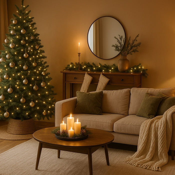 kerst inrichting woonkamer