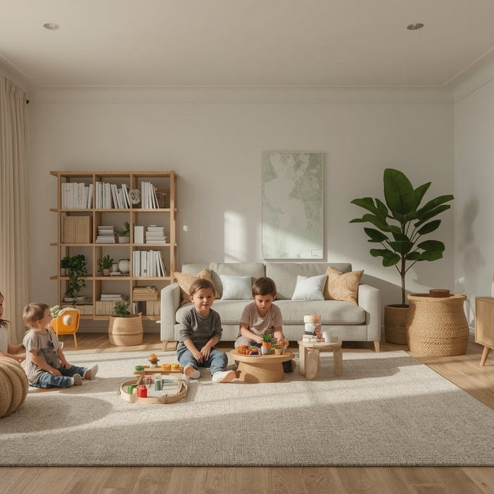 kinderhoek in woonkamer