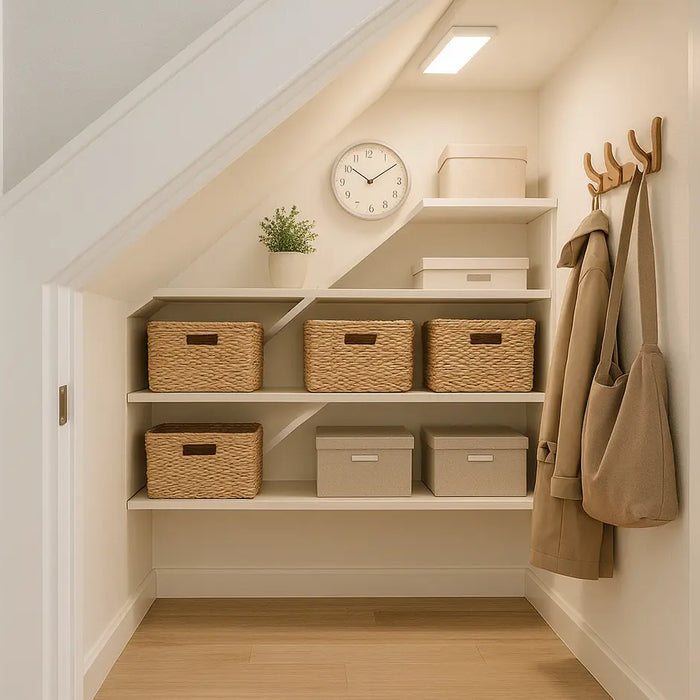 kleine ingerichte trapkast