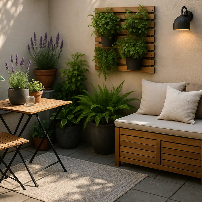 kleine patio tuin