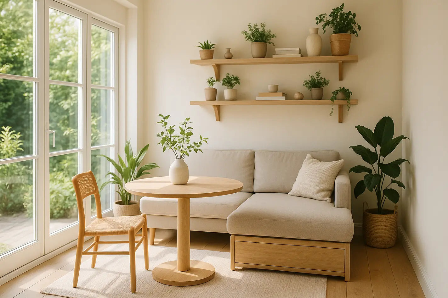 kleine tuinkamer inrichten