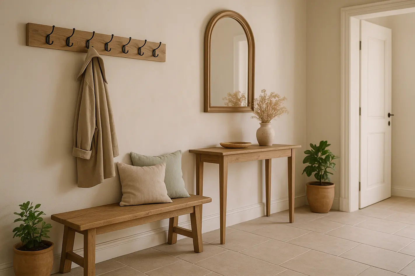 landelijke ingerichte hal