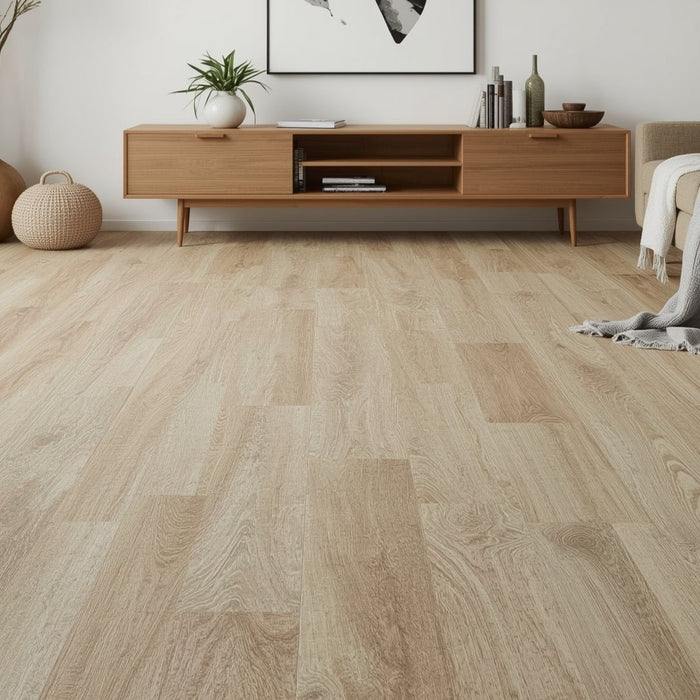 lichte pvc vloer in de woonkamer