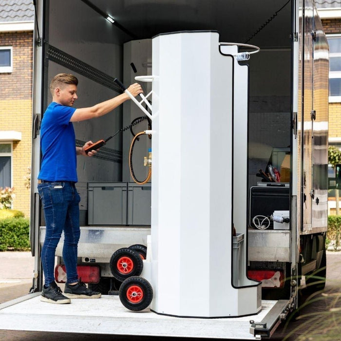 mobiele douche huren badkamerrenovatie