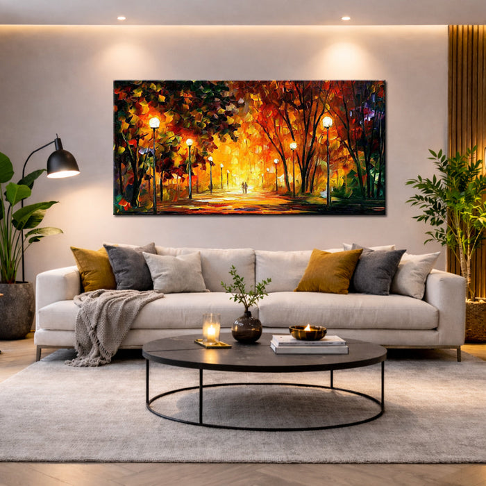 schilderij moderne woonkamer sfeer