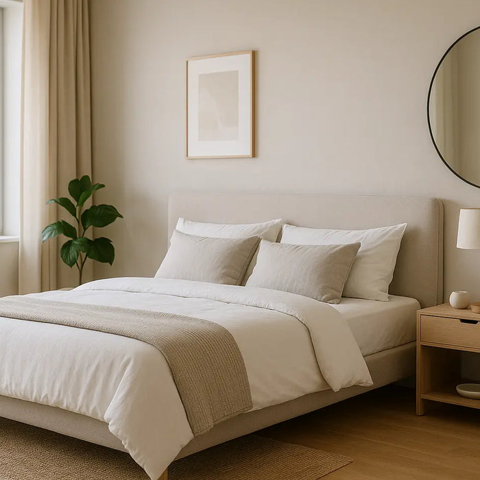 moderne ingerichte slaapkamer