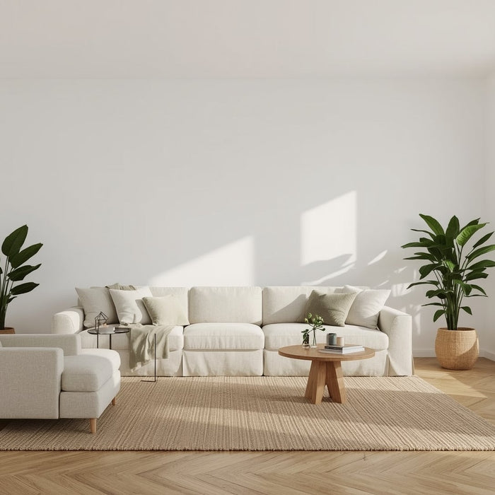 naturel inrichting woonkamer