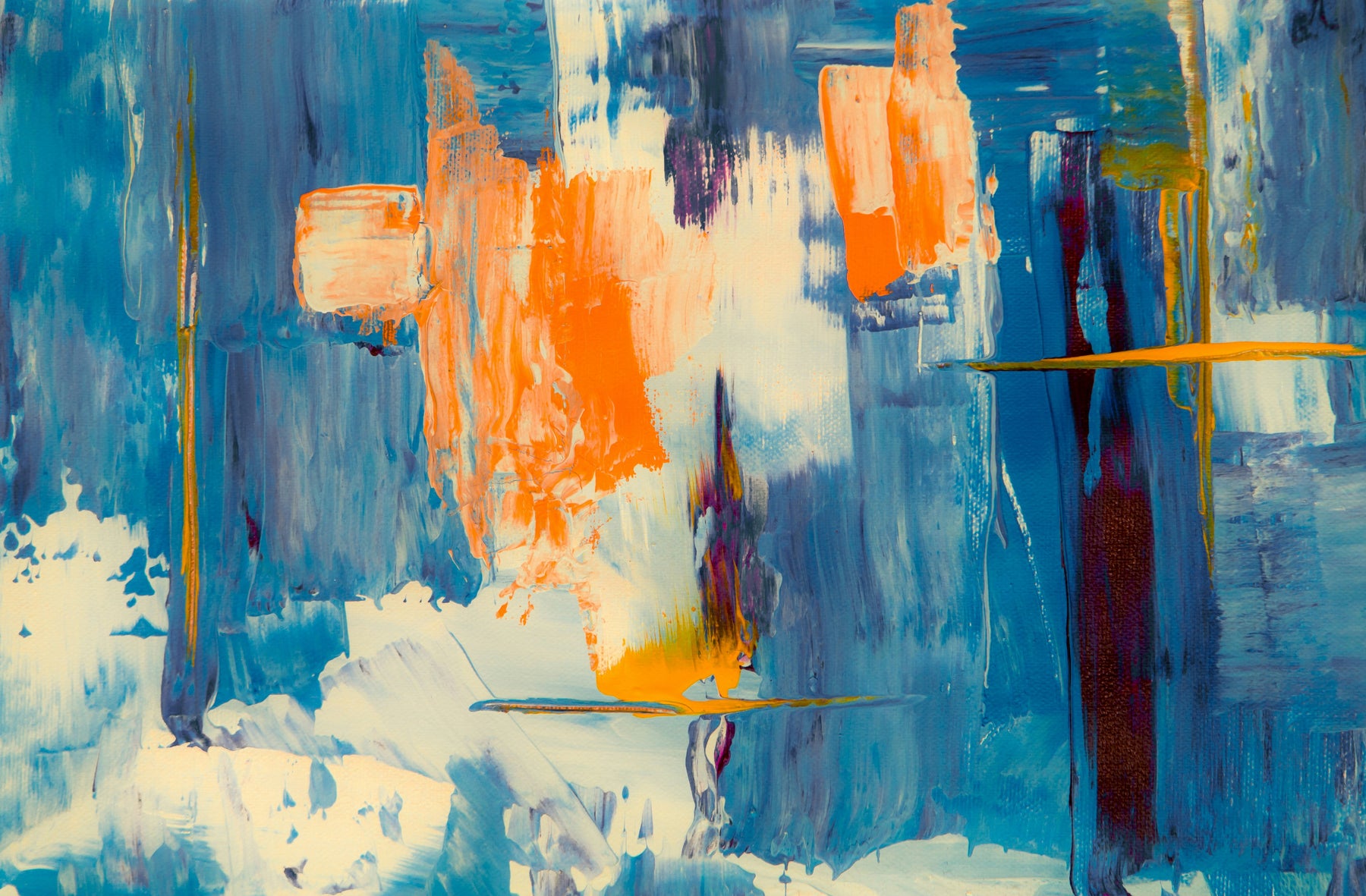 schilderij geinspireerd door blockchain