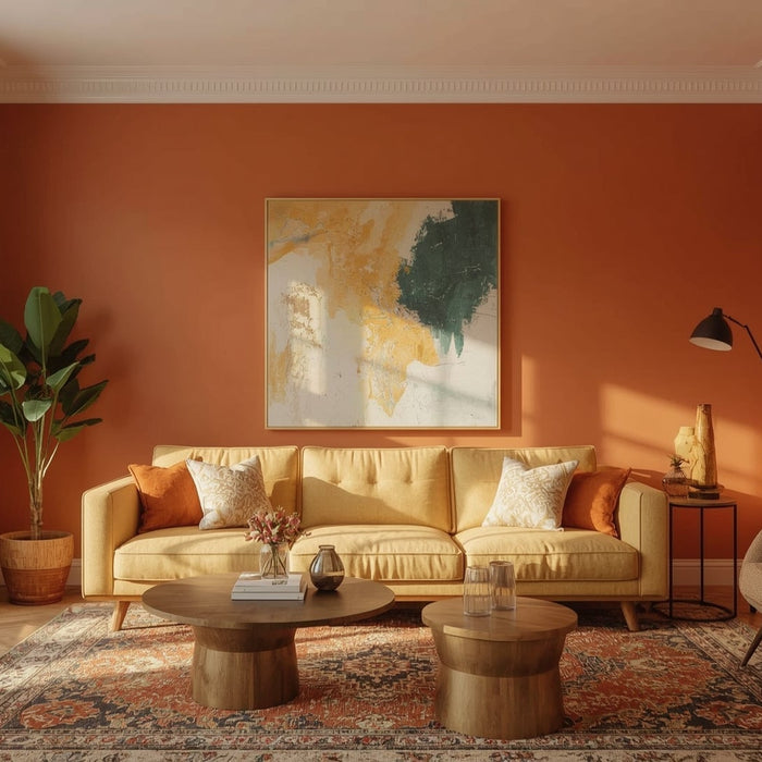 sferen kleuren in de woonkamer