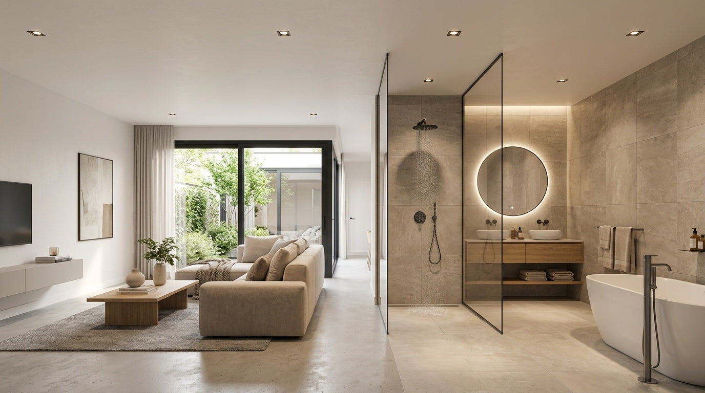 strakke verlichting trimless badkamer spots