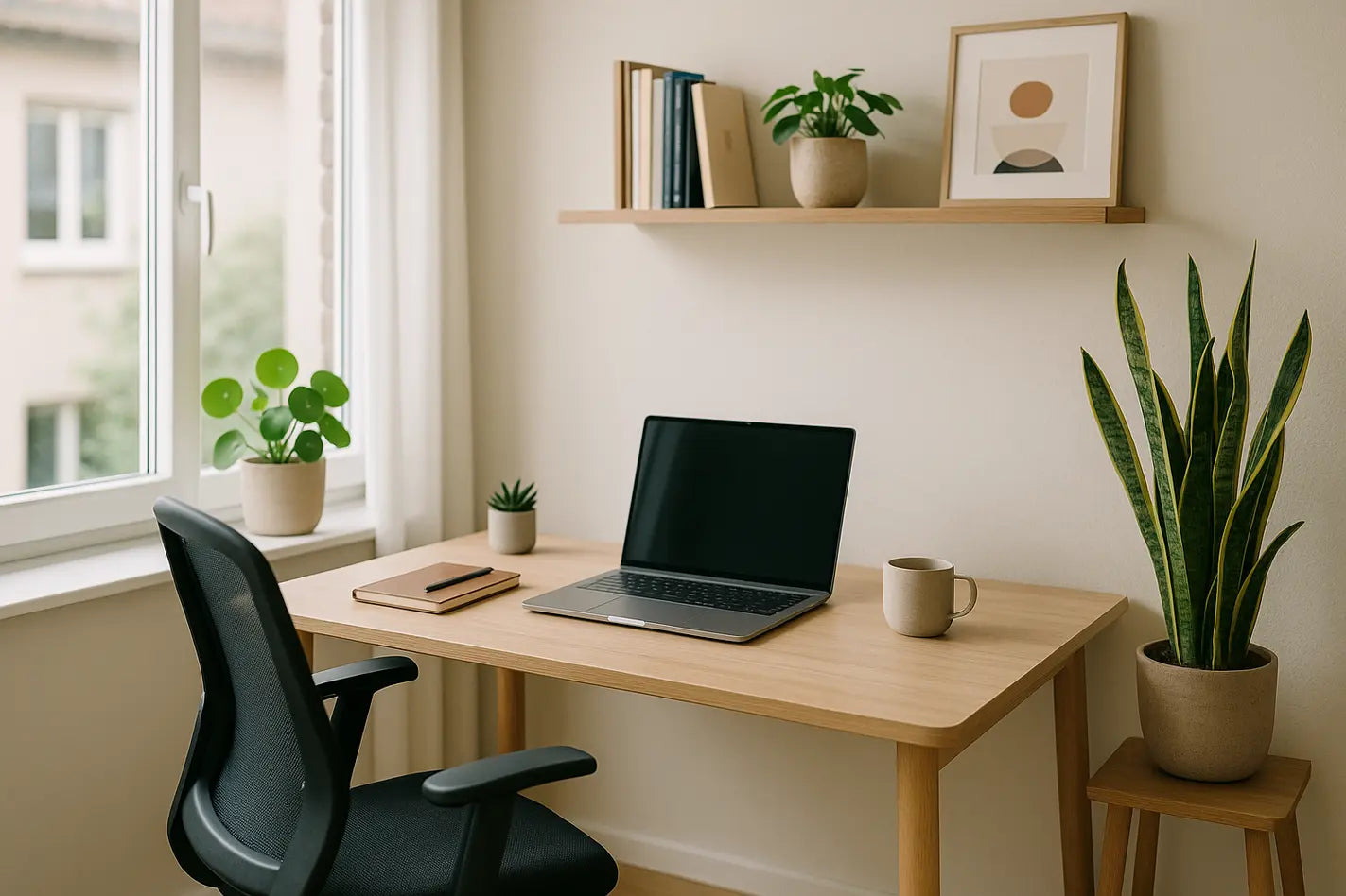 thuis ingericht kantoor