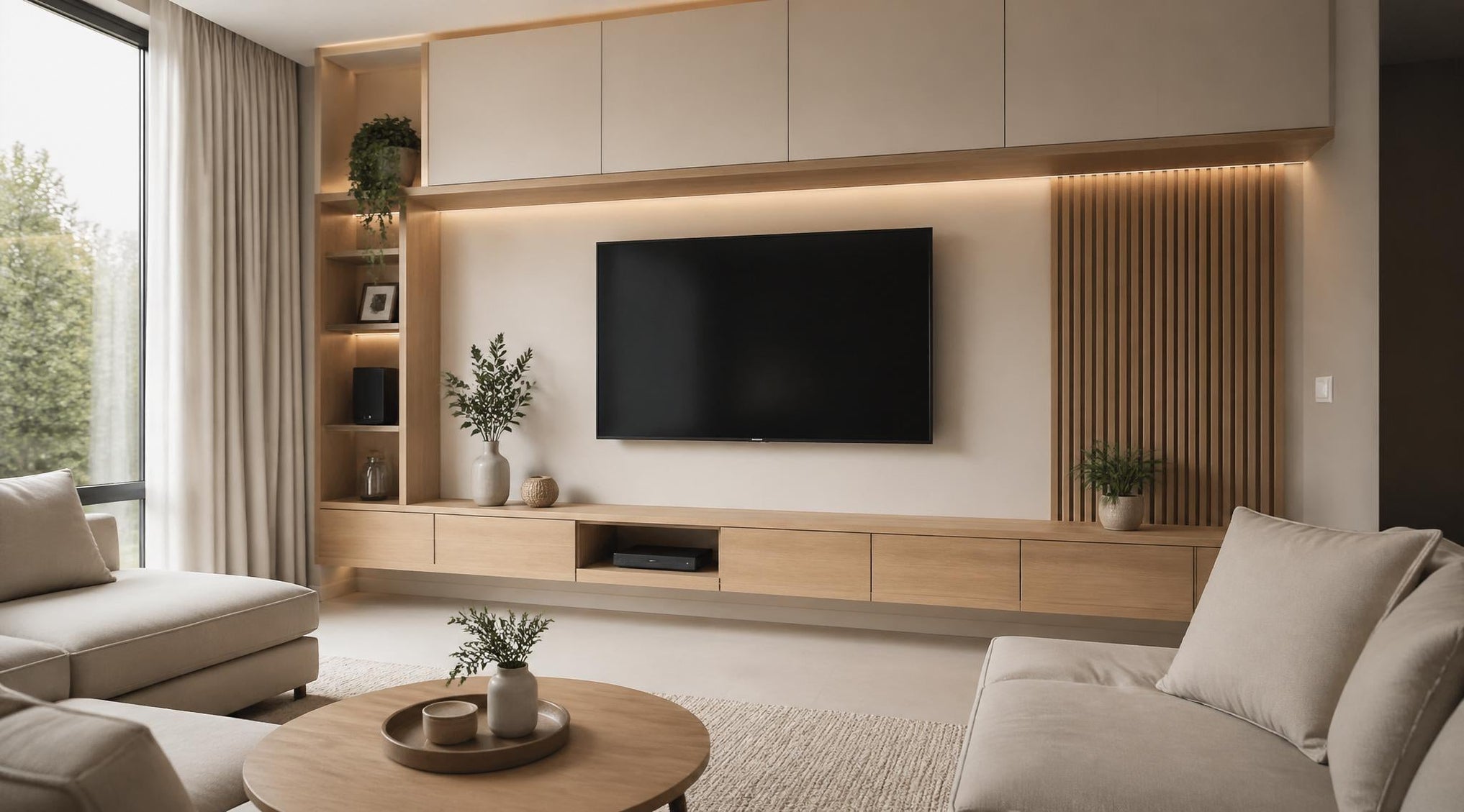 TV wand kiezen: zo creëer je rust en balans in je kamer