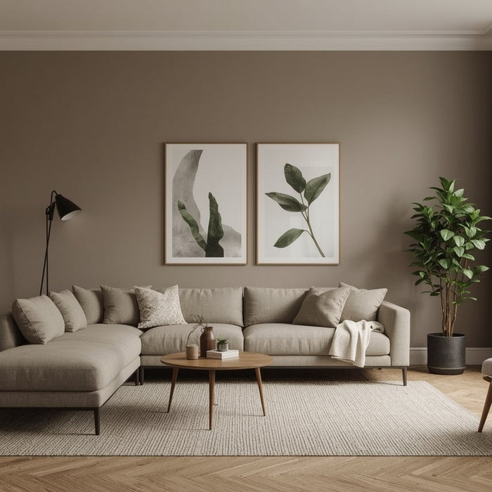 urban taupe woonkamer