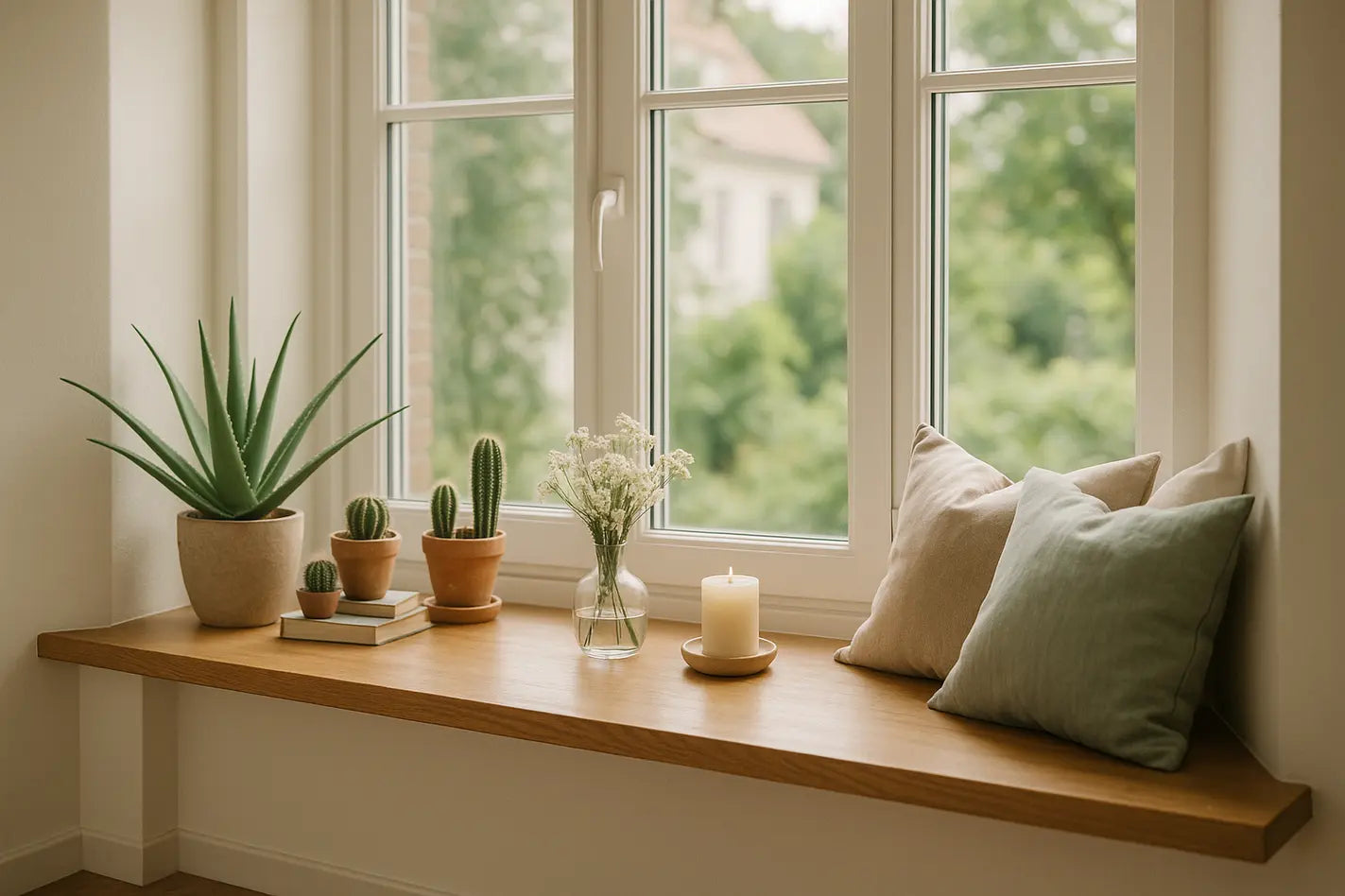 venterbank in een erker