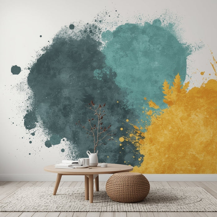 verf inspiratie op een muur in de woonkamer