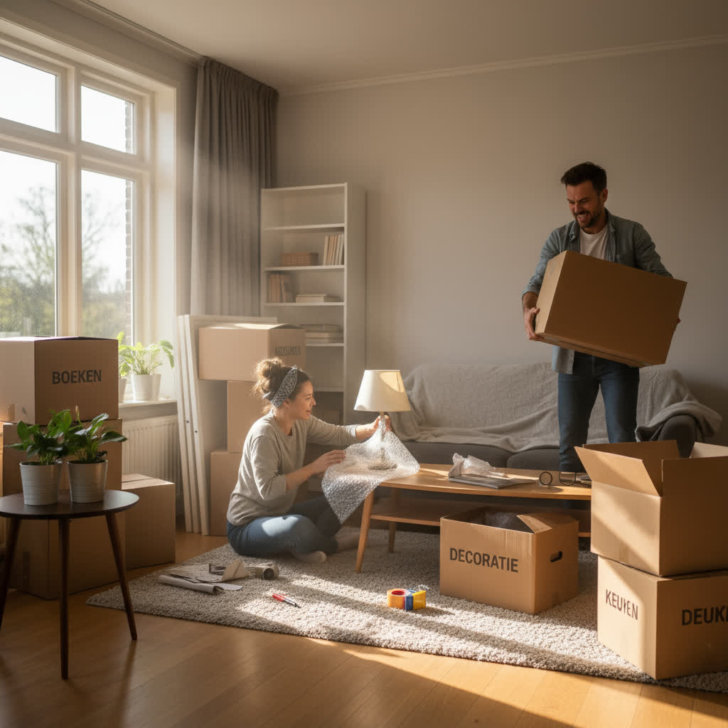 verhuizing naar nieuwe woning