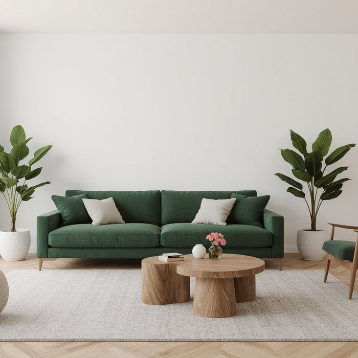 woonkamer inspiratie groene bank