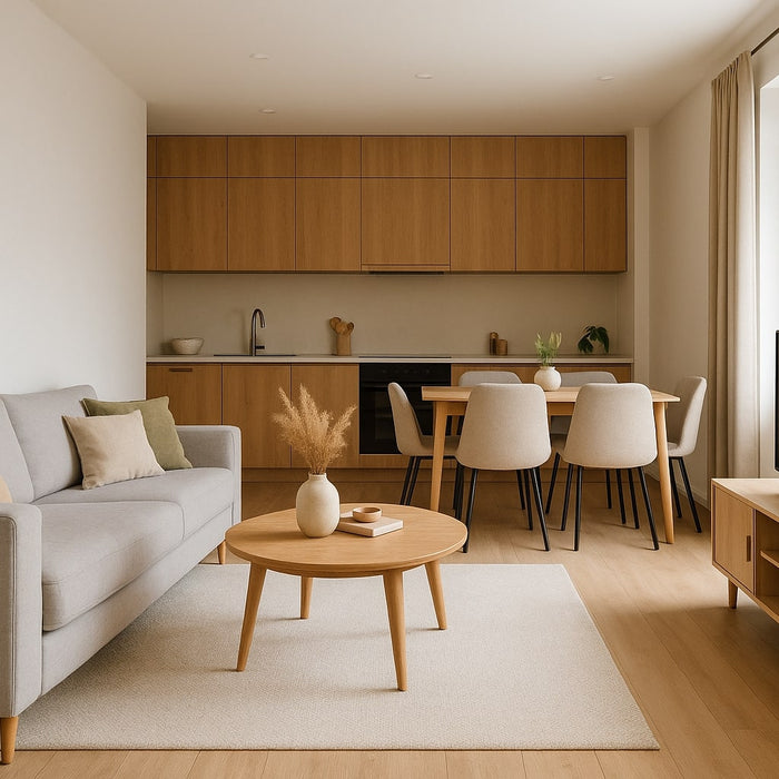 woonkamer met open keuken inrichten