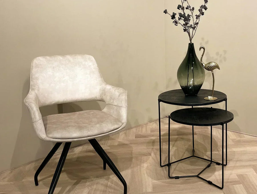 Beige eetkamerstoelen