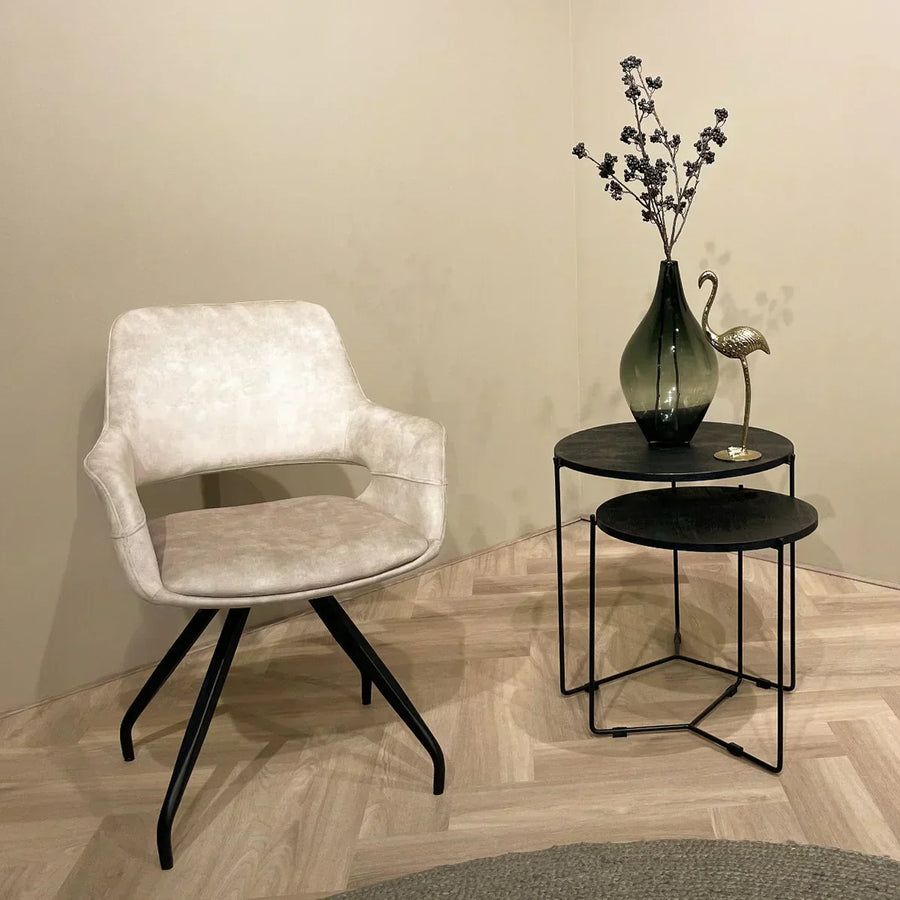 Beige eetkamerstoelen