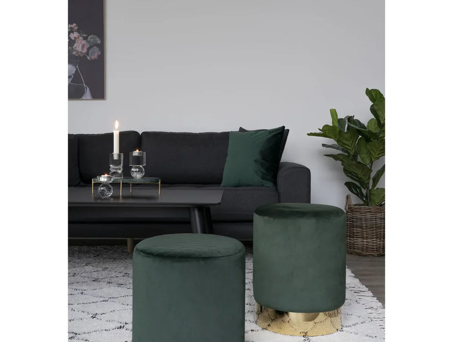 Fluwelen poefs