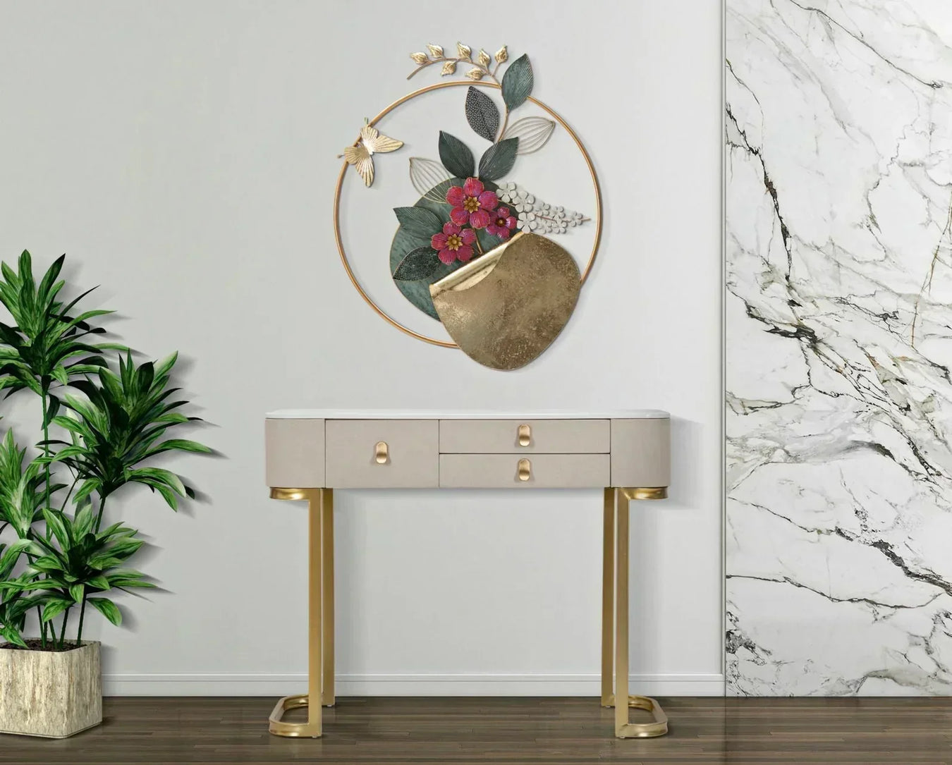 Gouden sidetable