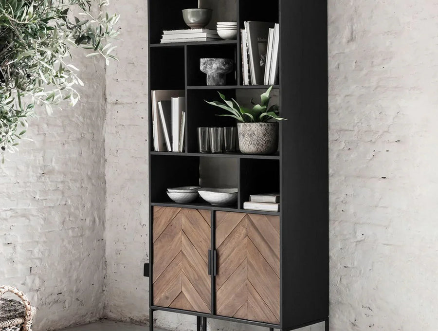 Houten wandkasten