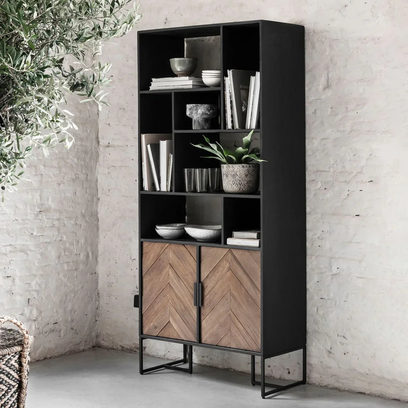 Houten wandkast