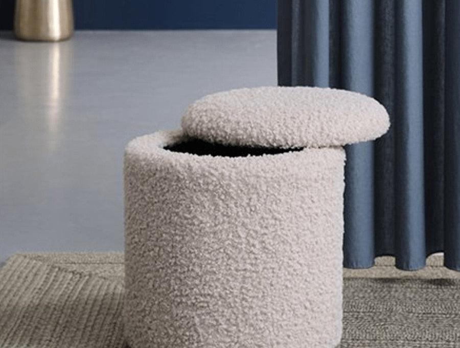 Poefs met opbergruimte