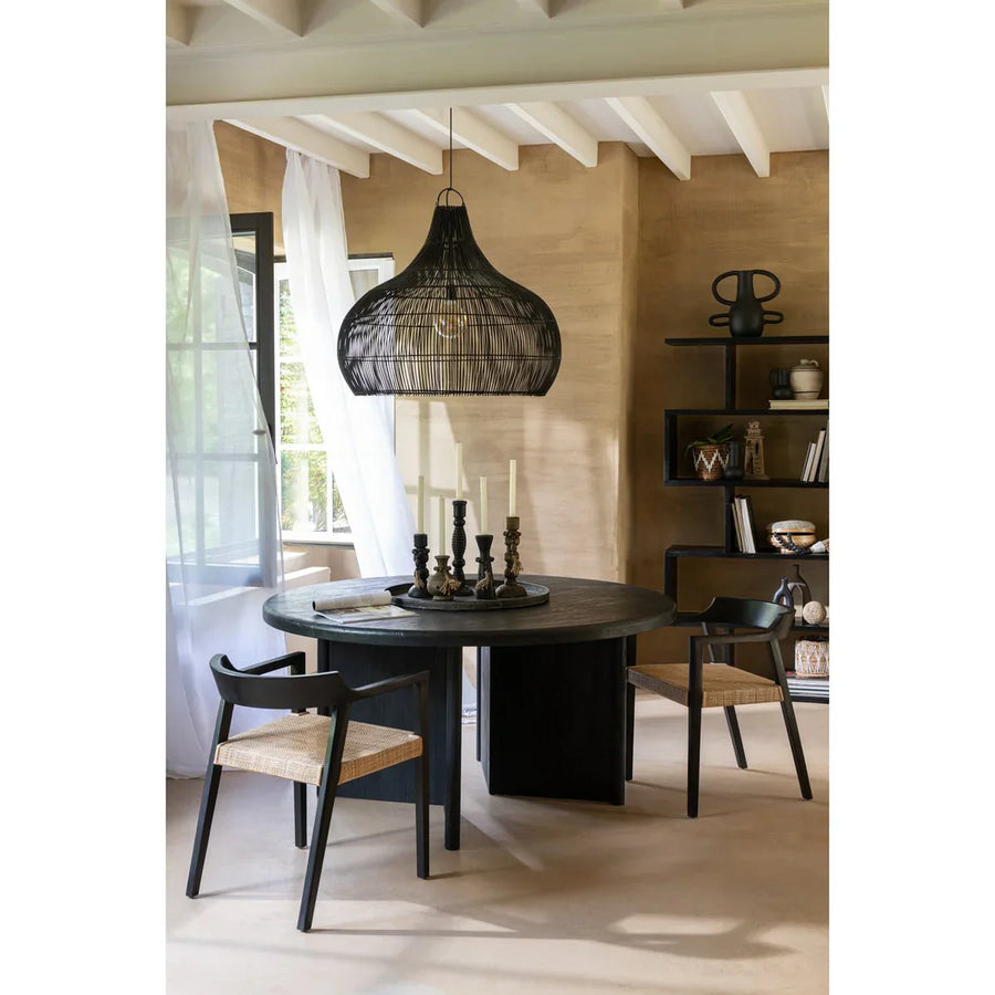 Ronde houten eettafels