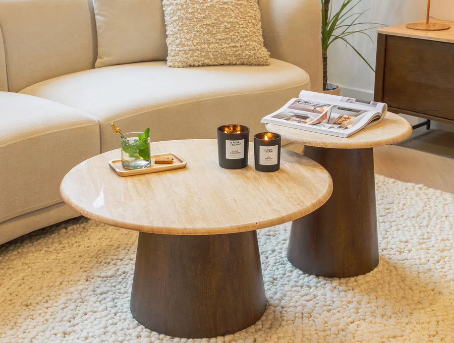 Salontafels met natuursteen