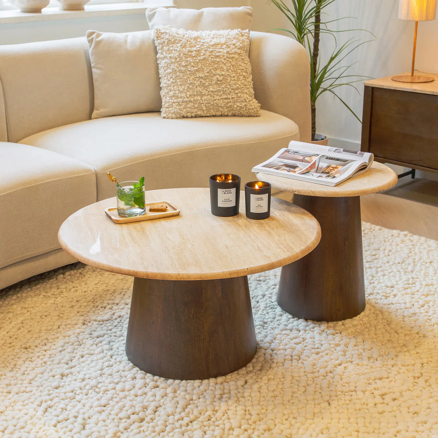 Salontafels met natuursteen
