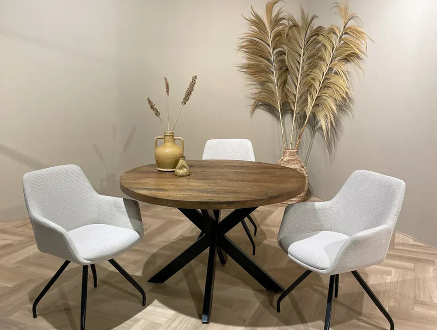 Stoffen eetkamerstoelen