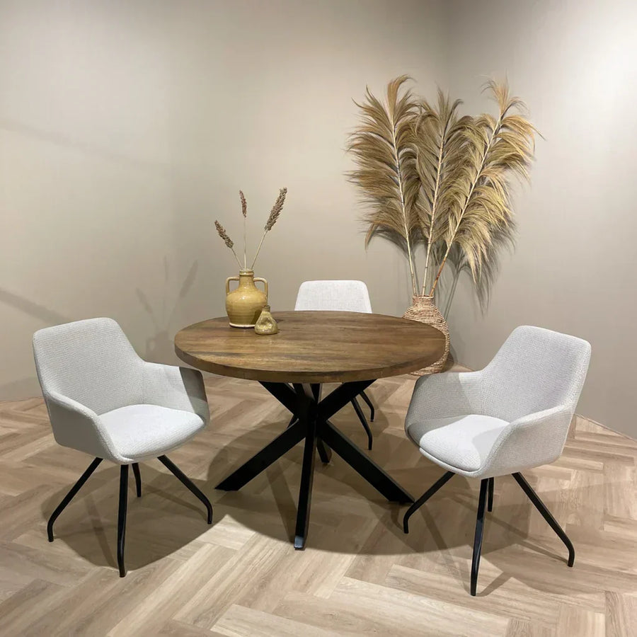Stoffen eetkamerstoelen