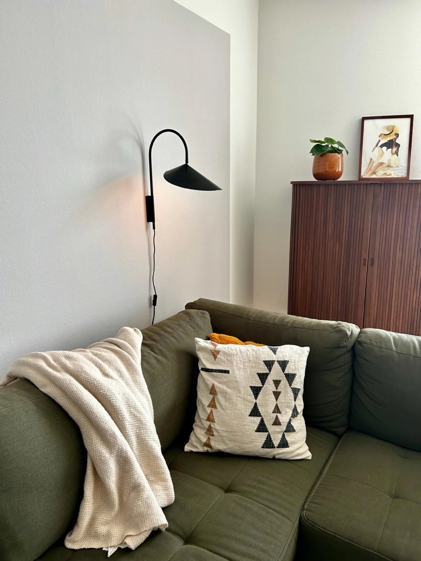 Lureshine 2 Stuks LED Wandlampen 40cm - Moderne Up & Down Wandverlichting Zwart Warm Wit