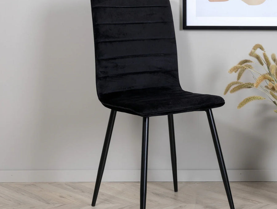 Zwarte eetkamerstoelen