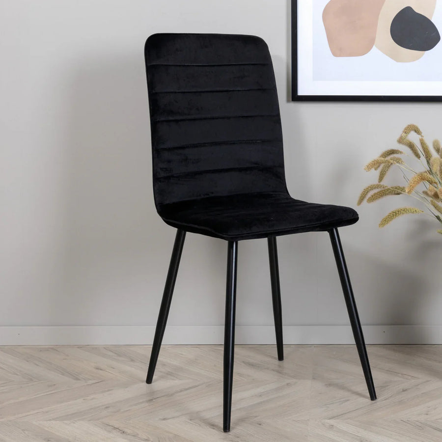 Zwarte eetkamerstoelen