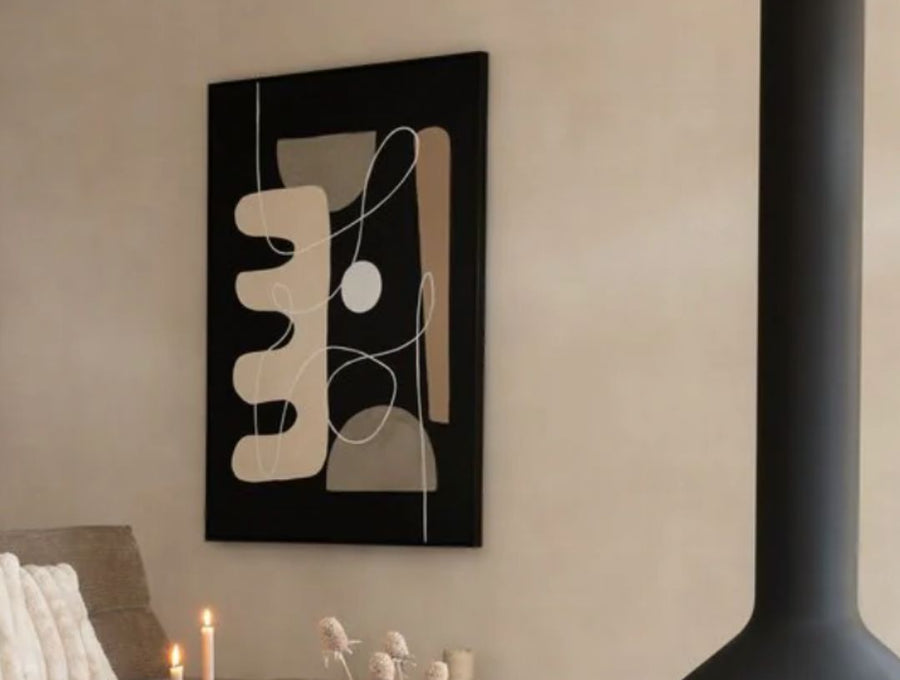 Zwarte wanddecoraties